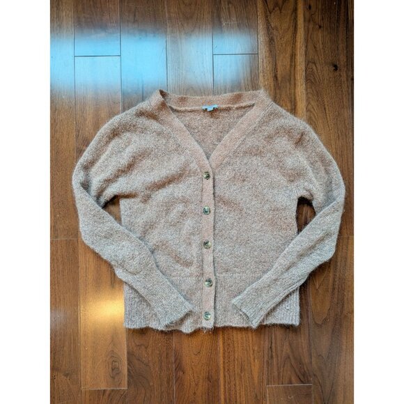 COS Womens Cardigan wool alpaca in Heathered Camel Size S - Picture 2 of 8